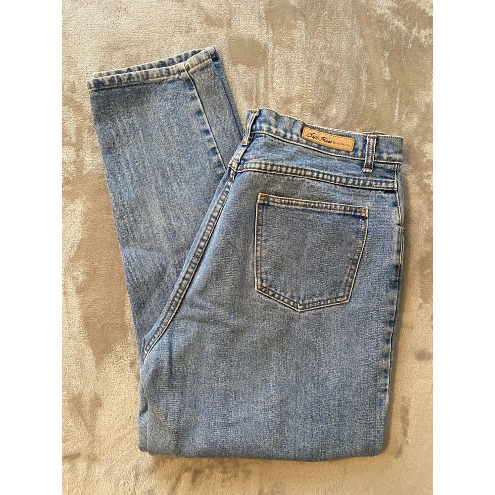 VTG Bill Blass Jeans Sz 16 Faded Blue Easy‎ Fit High Rise Cotton Denim Retro